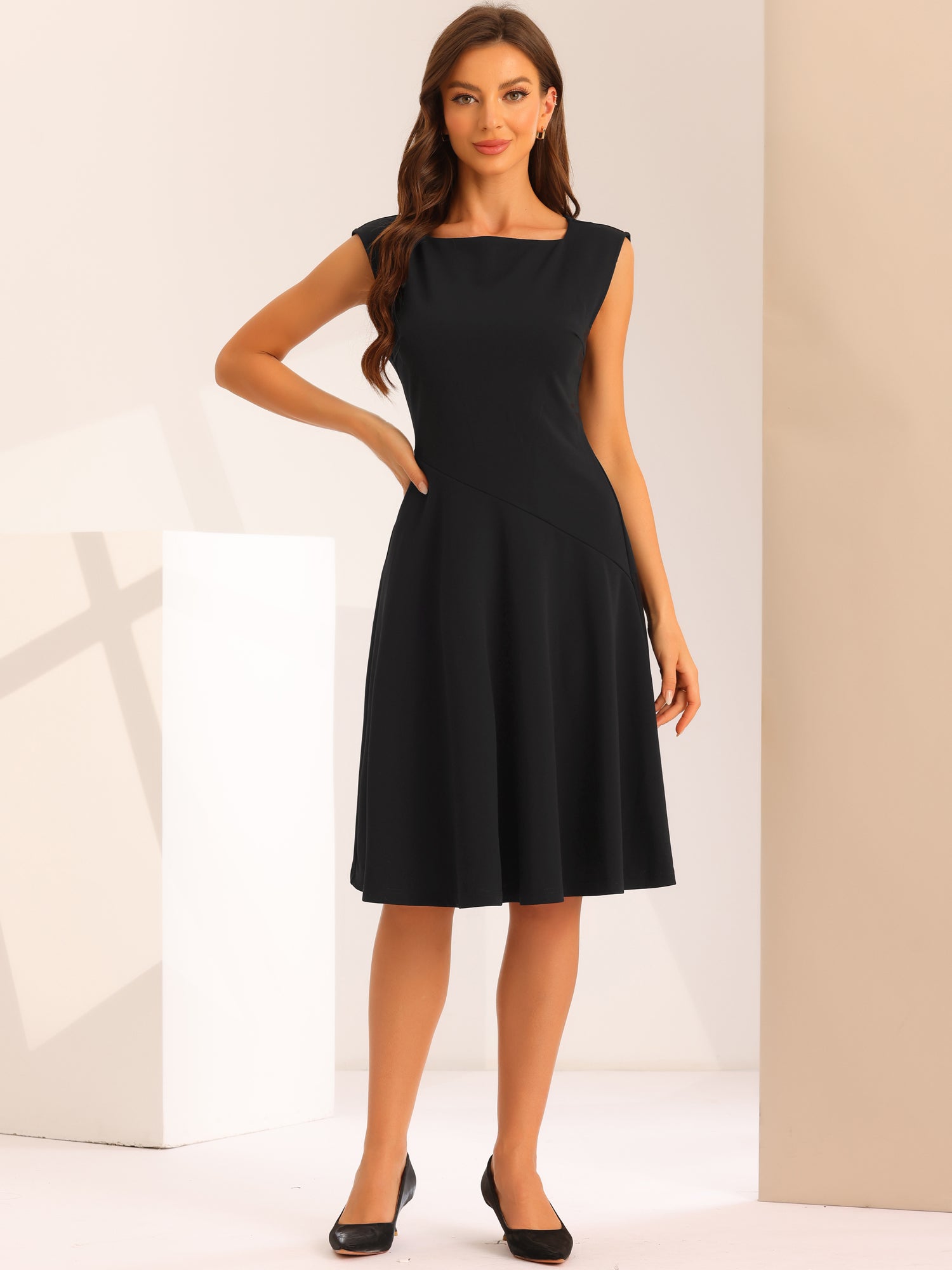 Allegra K Sleeveless Sheath Dress