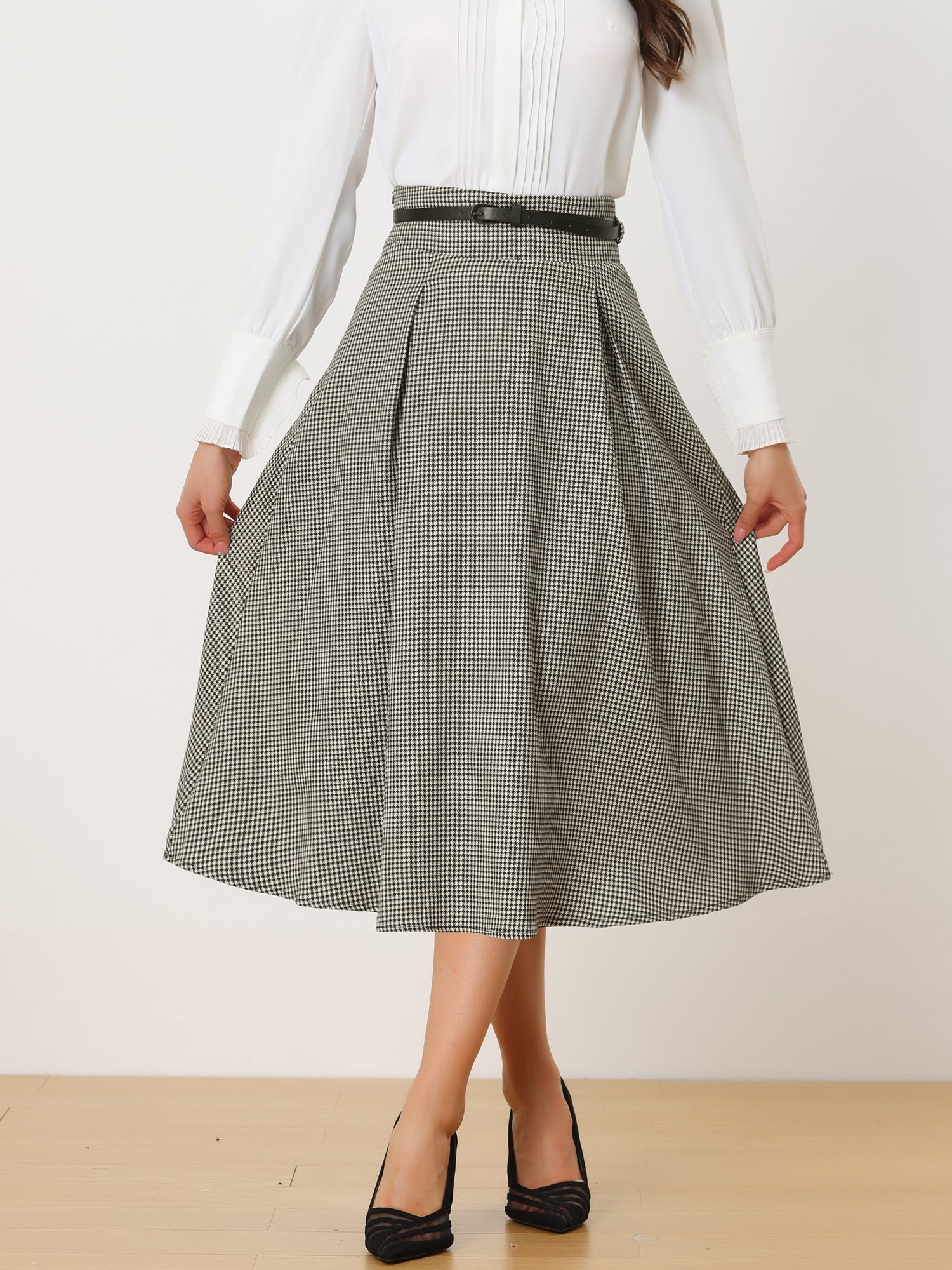 Vintage High Waisted offers Plaid Skirt