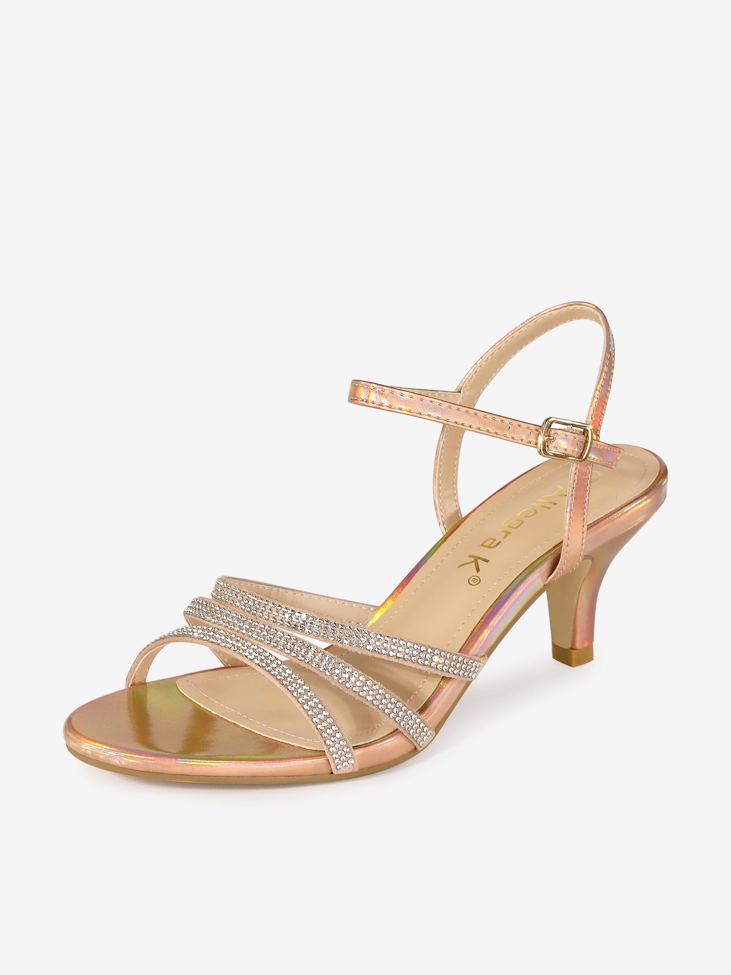 Champagne kitten fashion heel sandals