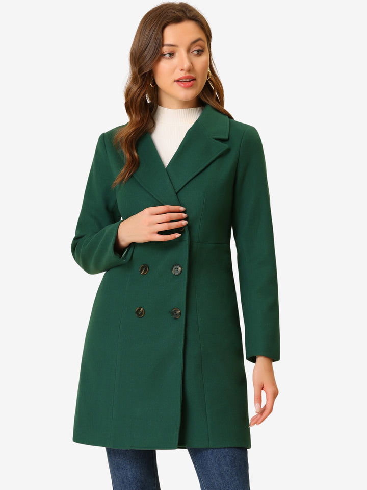 NWT Halogen Vivid Green Double Breasted Coat selling Mid Length - Warm and Fashionable