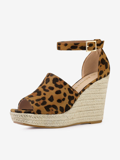 Espadrilles Platform Heel Wedges Sandals