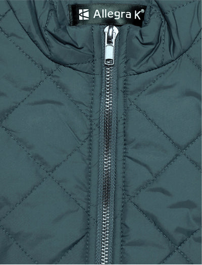 Stand Collar Lightweight Gilet Quilted Zipper Vest