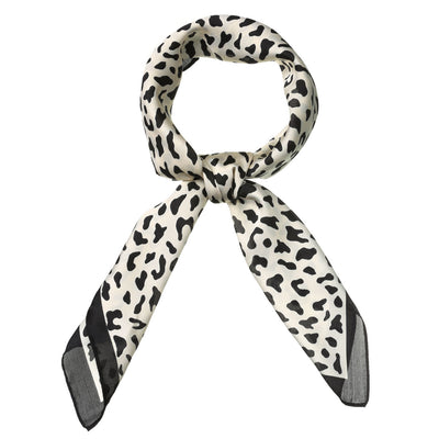 70cm Animal Leopard Print Silk Square Scarf Kerchief Bandana