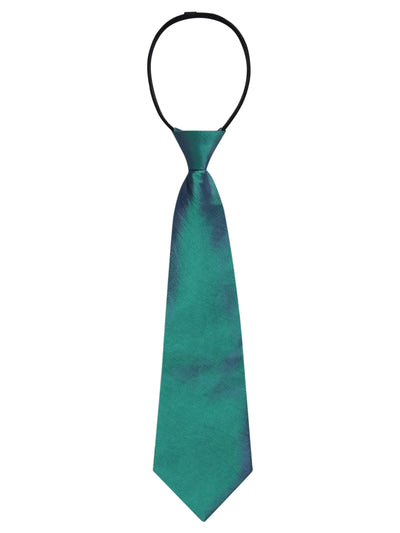Pre-Tied Zipper Solid Color Formal Casual Adjustable 8cm Wide Tie