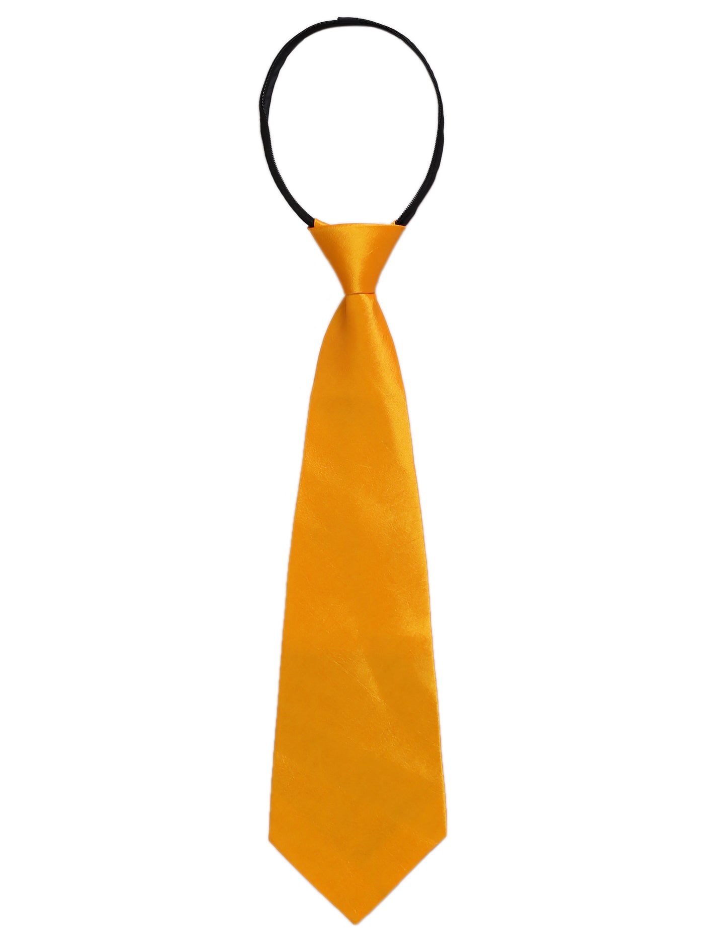 Allegra K Pre-Tied Zipper Solid Color Formal Casual Adjustable 8cm Wide Tie