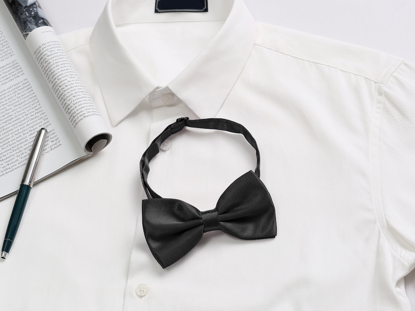 Allegra K Pre-tied Solid Adjustable Bowtie Classic Tuxedo Wedding Bow Ties