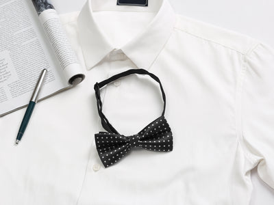 Pre-Tied Adjustable Polka Dot Neck Ties Tuxedo Work Prom Bowtie