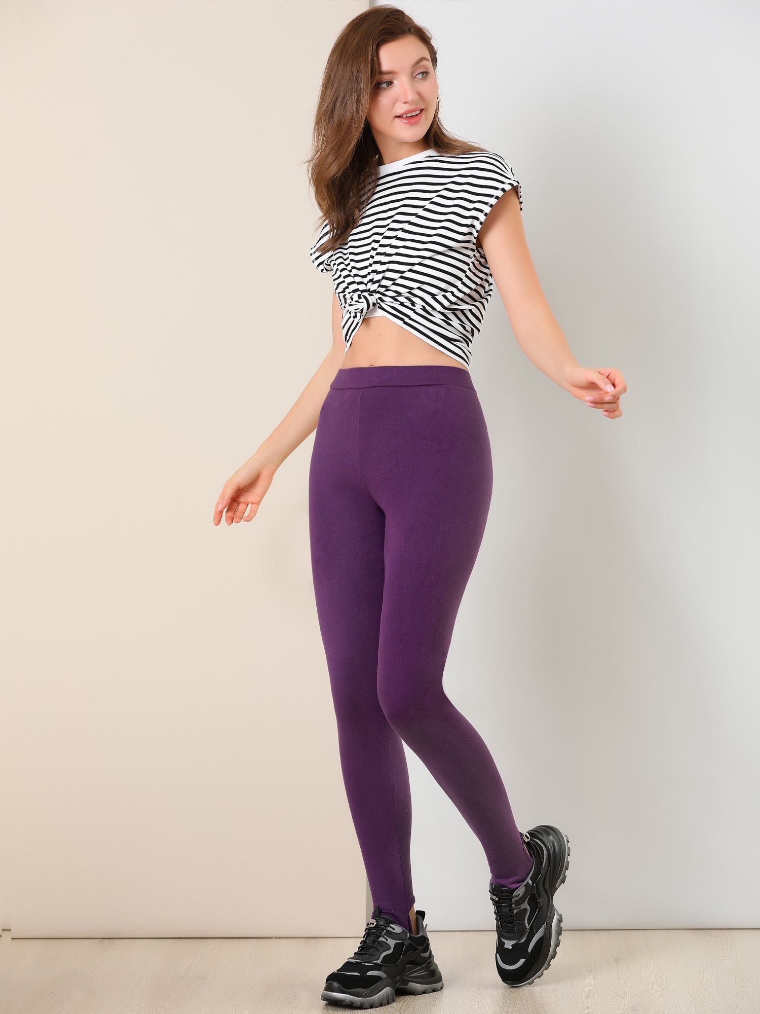 Buy online Grey Cotton Blend Leggings from Capris & Leggings for Women by  Soft Colors for ₹319 at 68% off | 2024 Limeroad.com