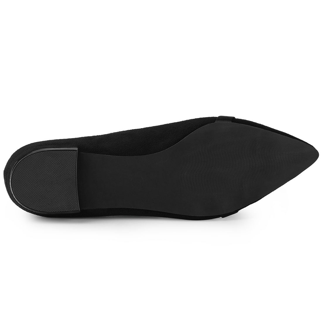 Allegra K Pointed Toe Slip on Ballet Flat Shoes