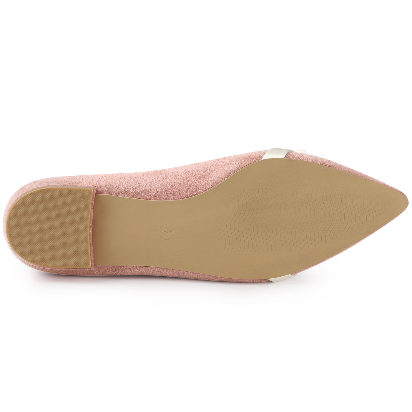 Allegra K Pointed Toe Slip on Ballet Flat Shoes