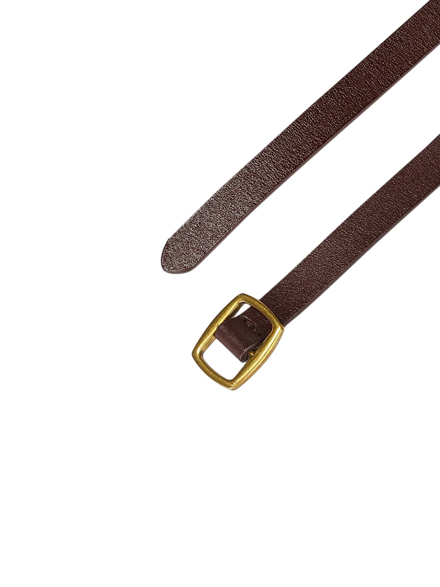 Allegra K Adjustable Skinny Leather Narrow Belt Minimalism Waist Strap