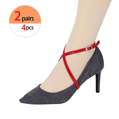 Adjustable Detachable Crossed Heels Buckle Anti-Slip Shoe Straps