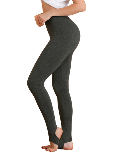 Elastic Waistband Gym Yoga Soft Cotton Stirrup Leggings