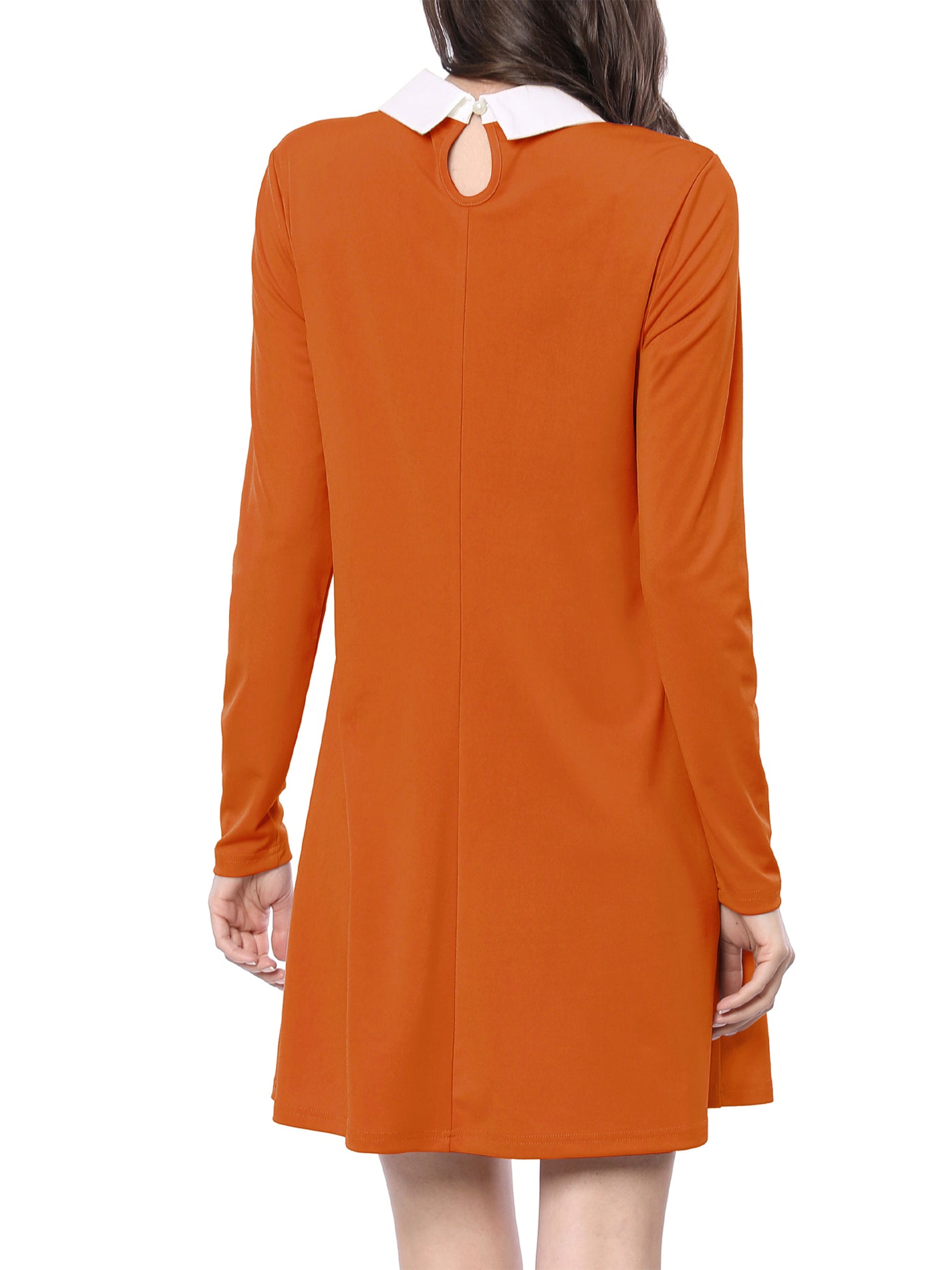 Allegra K A Line Knit Holiday Long Sleeve Above The Knee Dress