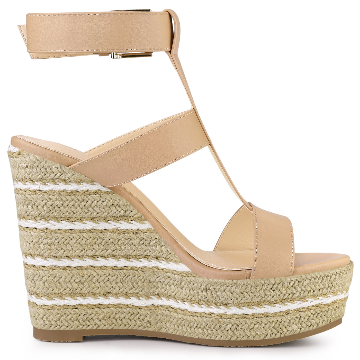 Allegra K Espadrille Strappy Platform Wedges Sandals