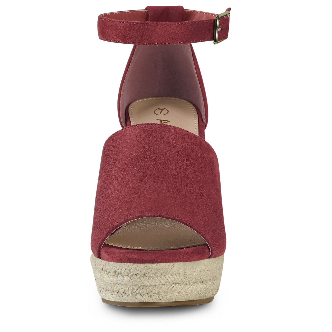 Allegra K Espadrilles Platform Heel Wedges Sandals