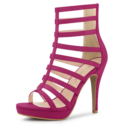 Platform Strappy Gladiator Stiletto Heel Sandals