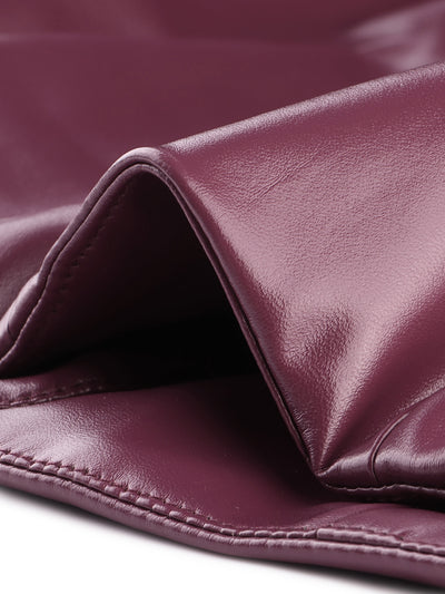 Racerback Sleeveless Versatile PU Faux Leather Vest