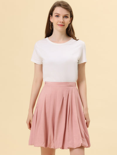 Detachable Strap A-Line Bubble Suspender Skirt