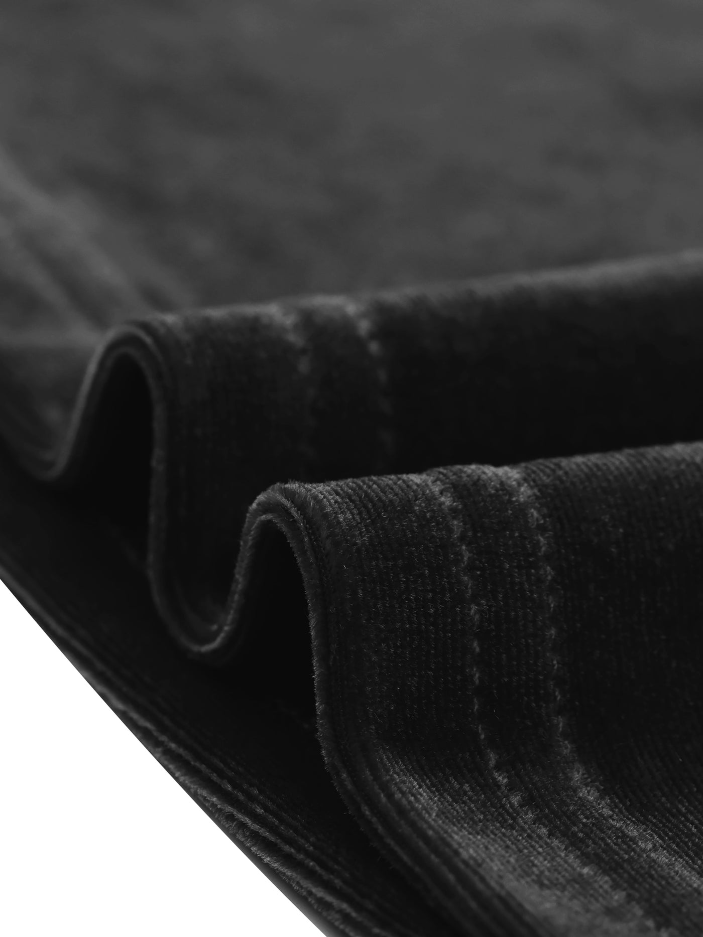 Allegra K V Neck Solid Basic Elegant Long Sleeve Velvet Top