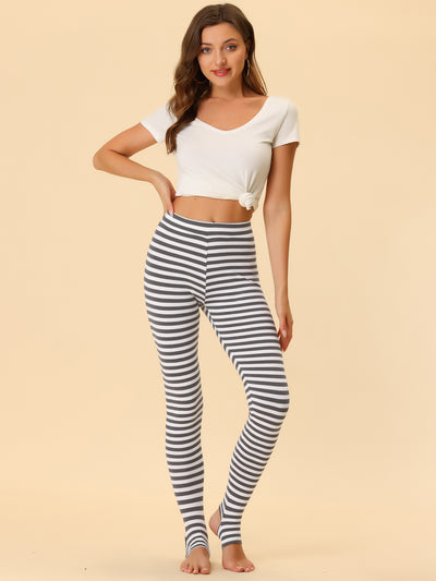 Leggings Printed Elastic Waistband Party Stirrup Yoga Pants