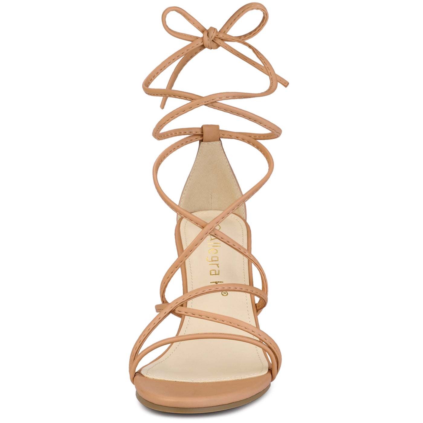 Allegra K Wedge Heel Lace Up Strappy Low Wedges Sandals