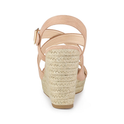 Espadrilles Platform Slingback Wedges Sandals