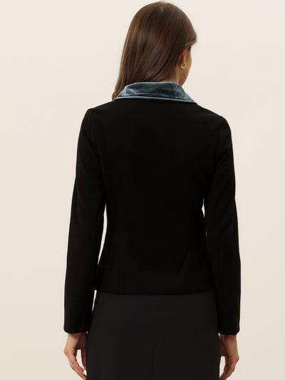 Collar Single Breasted Button Down Cropped Pea Coat