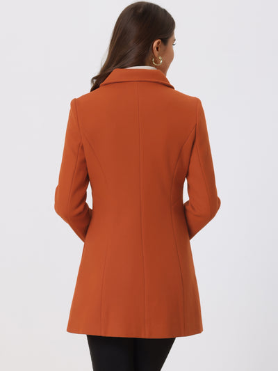 Peter Pan Collar Double Breasted Winter Long Trench Pea Coat