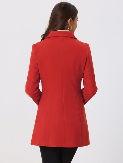 Peter Pan Collar Double Breasted Long Trench Pea Coat