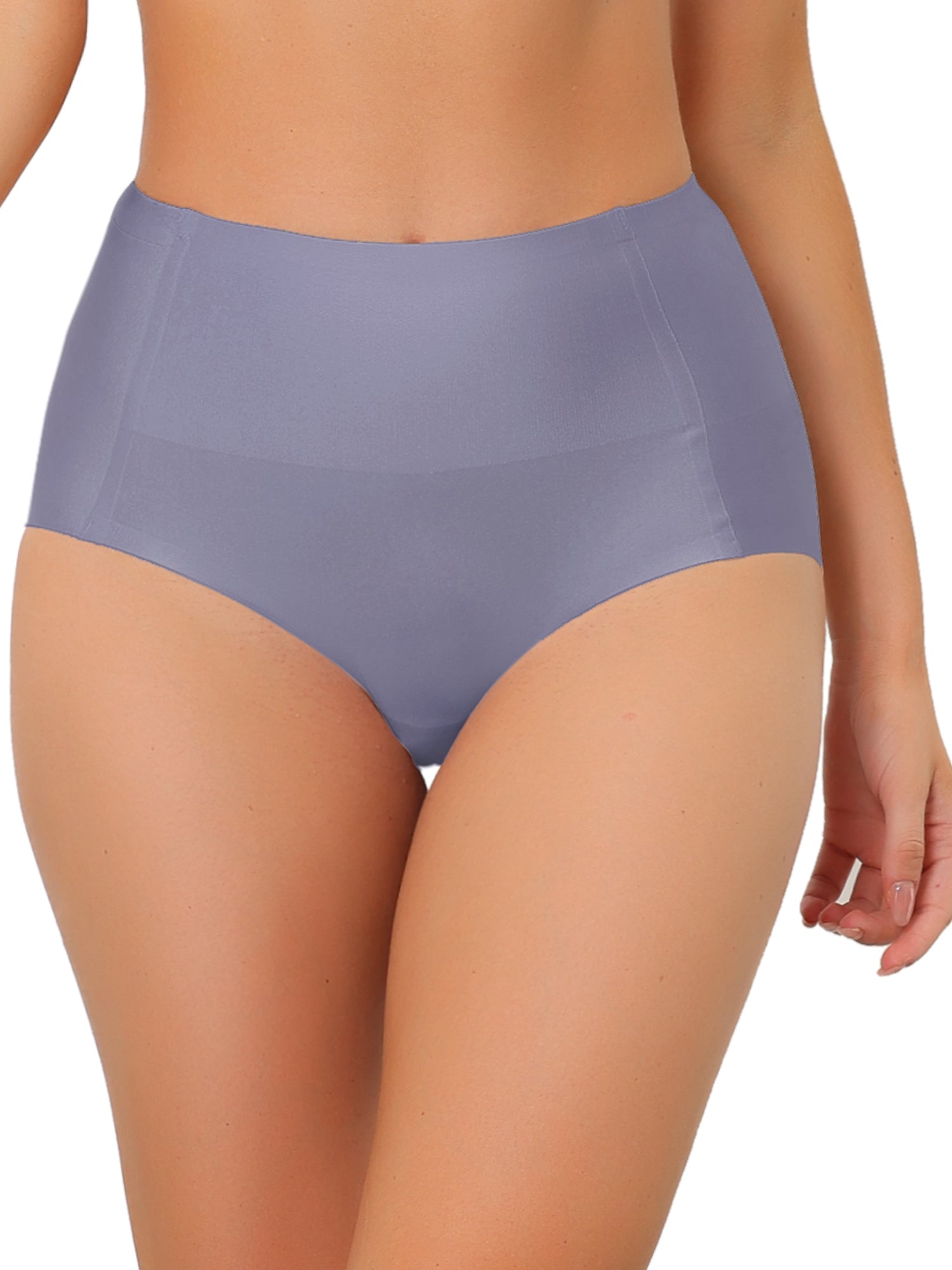 Allegra K Women's Unlined No-Show Comfortable Available in Plus Size Thongs  Purple XX-Large