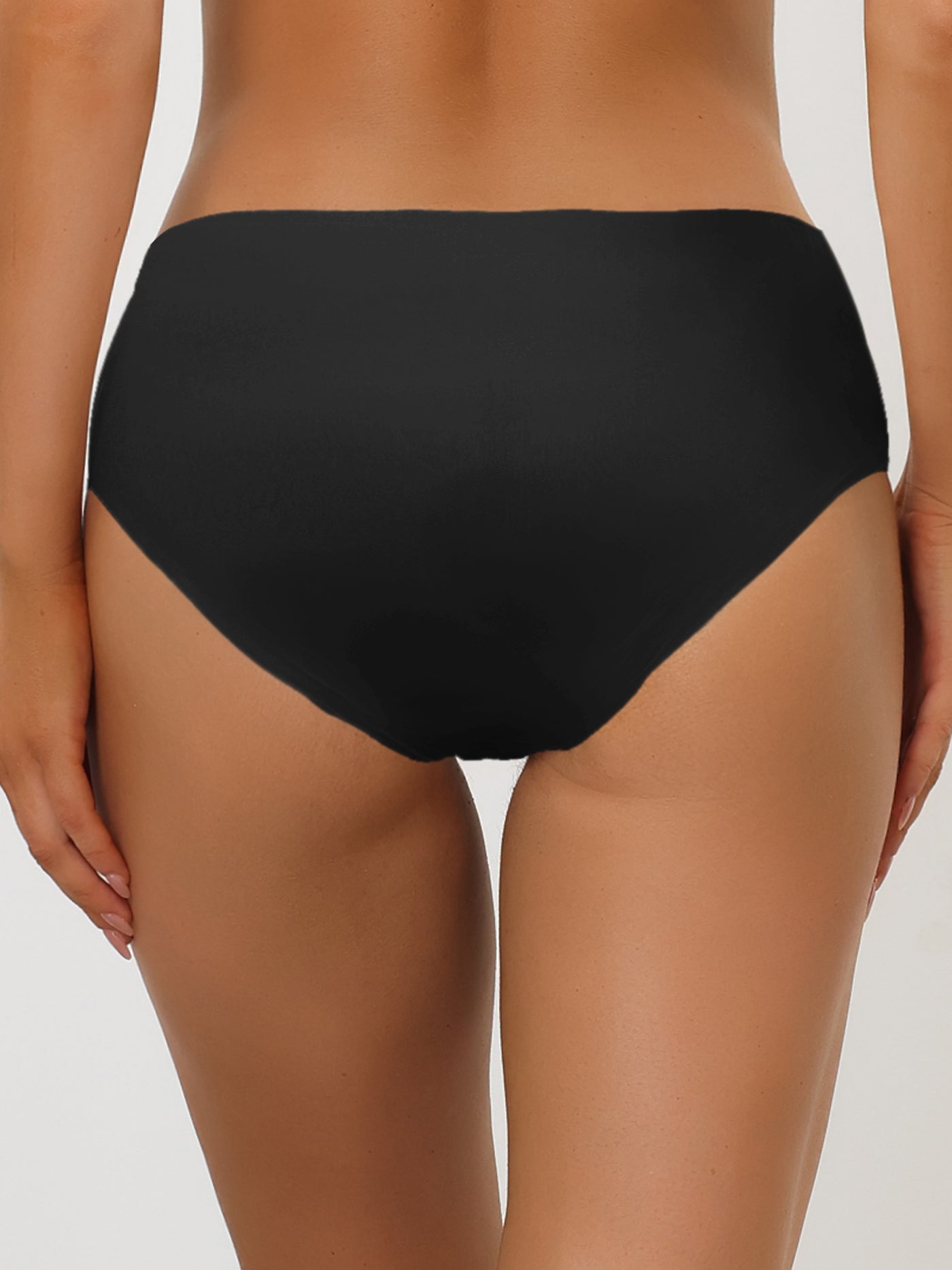 Allegra K Women's No-show Unlined V-shape Waist Stretch Hipster Underwear  Beige Medium : Target