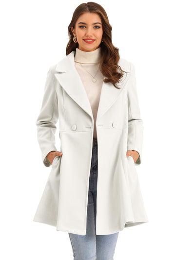 Elegant Overcoat Shawl Collar Single Winter Belted Long Coat