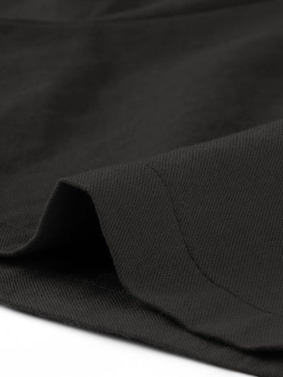 Short Sleeve Tie Waist 100% Cotton Cargo Jumpsuit with Pockets