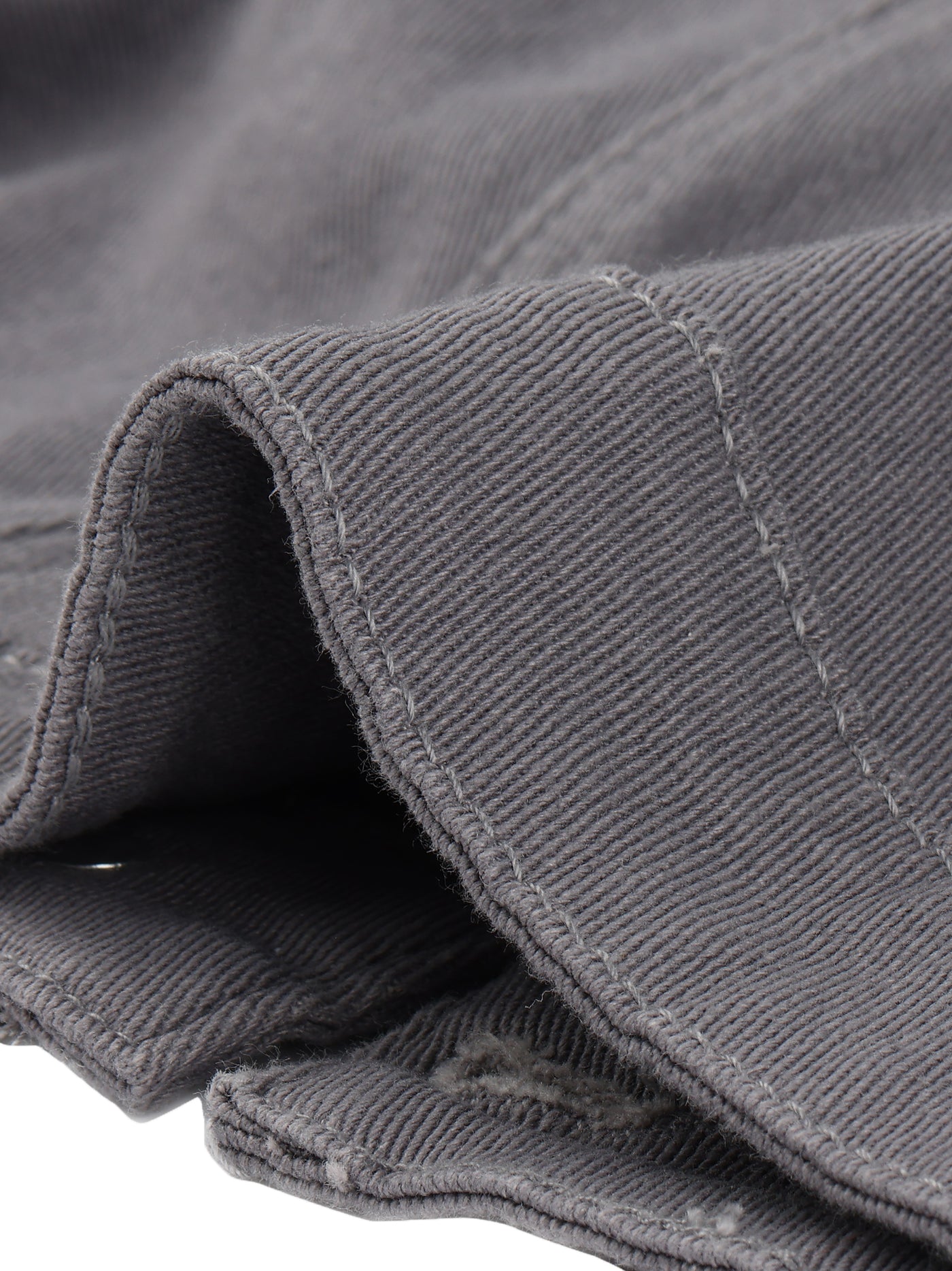 Allegra K Casual Cropped Button Down Long Sleeve Basic Jean Denim Jacket