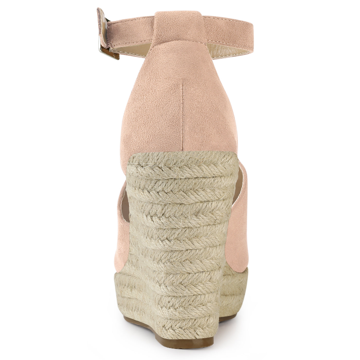 Allegra K Espadrilles Platform Heel Wedges Sandals