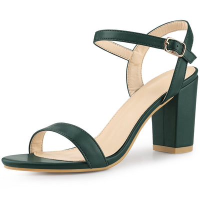 Women's Chunky High Heels Ankle Strap Heeled Sandals