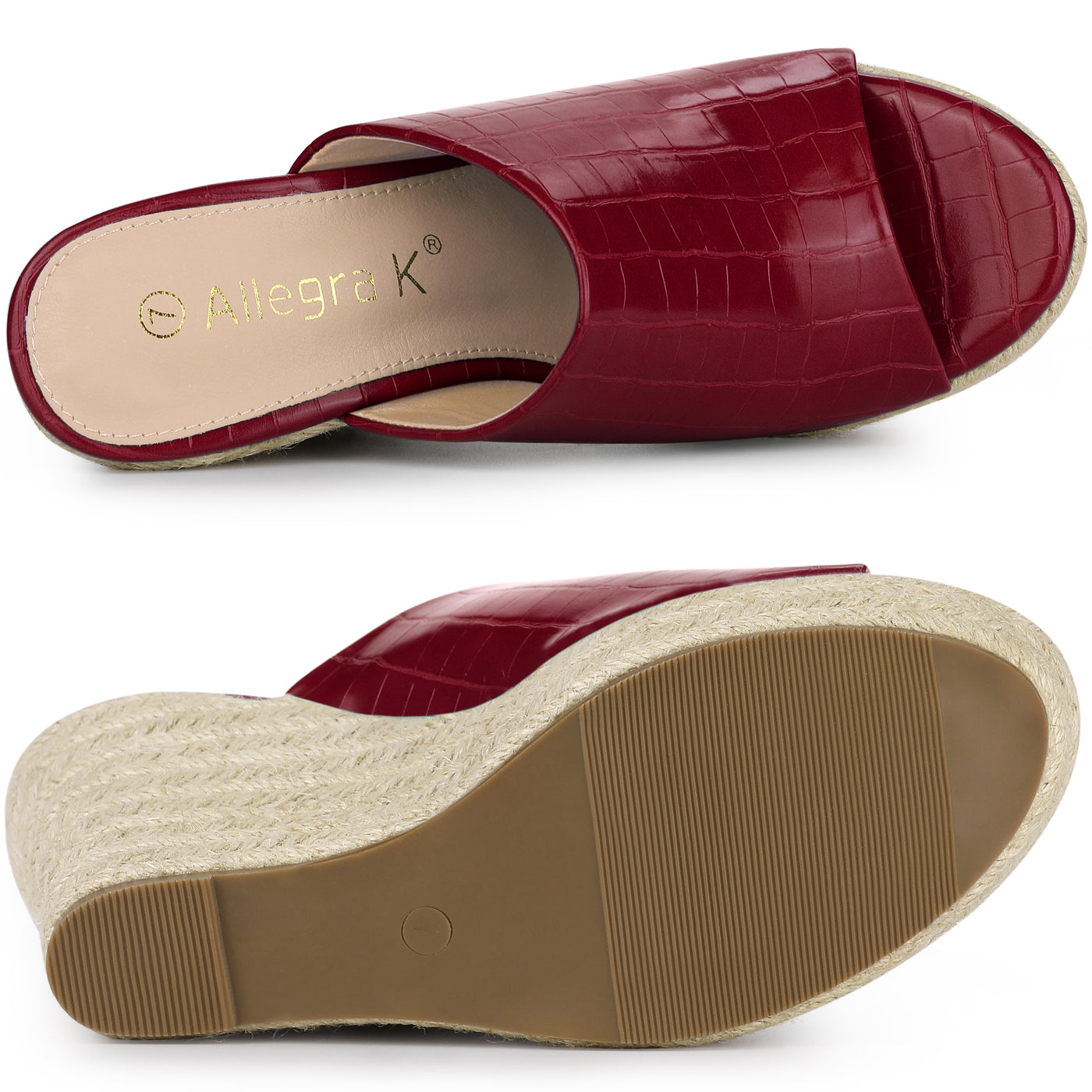 Allegra K Women's Espadrilles Wedges Wedge Sandals