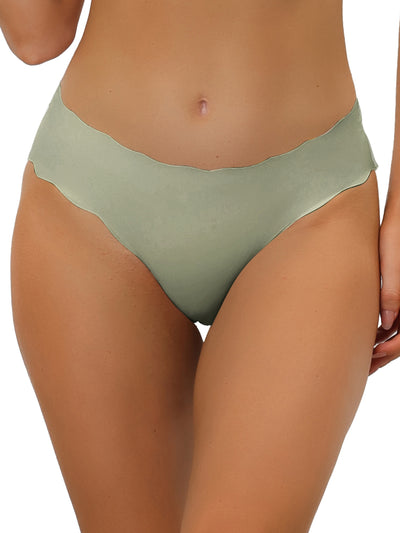 Panties for Women No Show Stretch Solid Underwear Invisible Brief