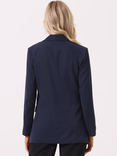 Lapel Collar Dressy Casual Work Office Business Blazer