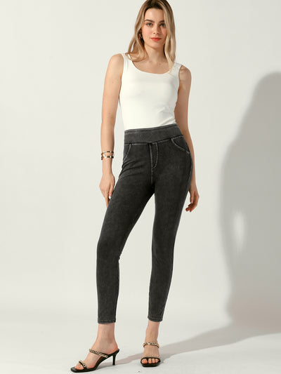 Jeggings Tummy Control Stretchy High Waisted Skinny Jeans