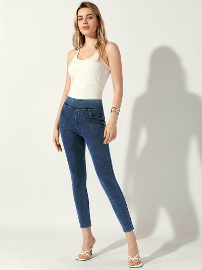 Jeggings Tummy Control Stretchy High Waisted Skinny Jeans