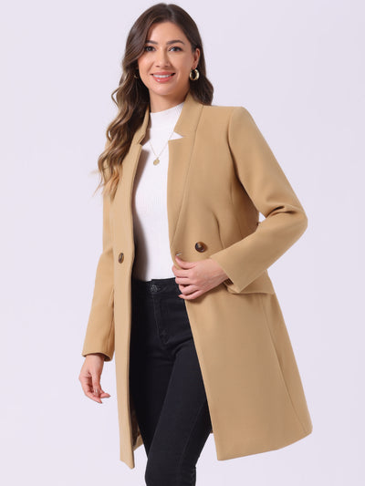 Belted Stand Collar Winter Fully Lined Belted Coats