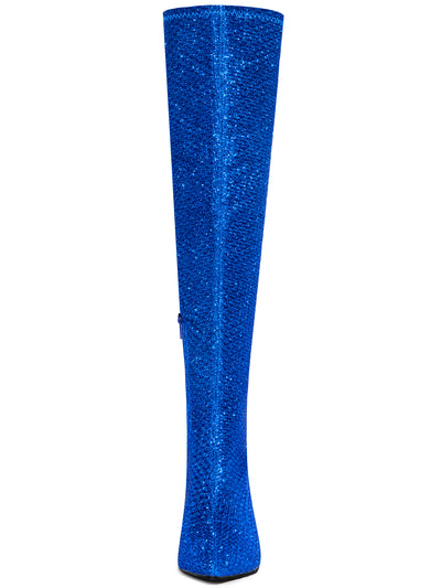 Glitter Pointed Toe Stiletto Heel Over the Knee High Boots