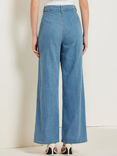 Vintage Loose High Waist Casual Denim Trousers Wide Leg Jeans