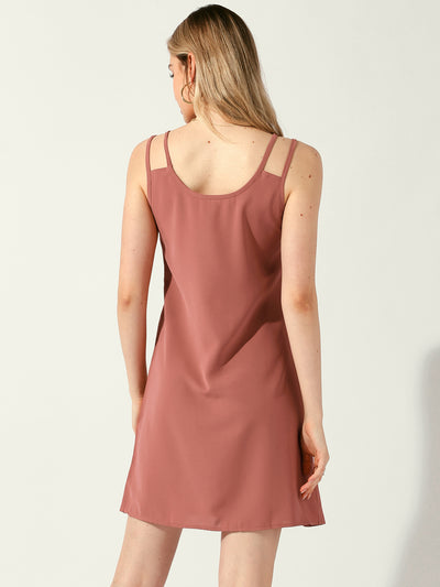 Summer Casual Loose Sleeveless Mini Dress Sundress