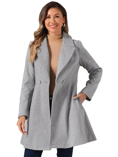 Elegant Overcoat Shawl Collar Single Winter Belted Long Coat