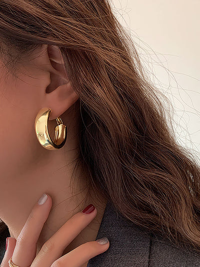 Metal Geometric Elegant Commuter Earrings