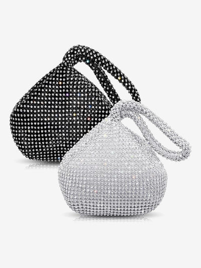 Rhinestones Triangle Shape Evening Clutch Bag