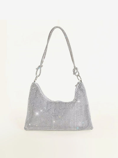 Rhinestone Knotted Armpit Diamond Encrusted Shoulder Bag